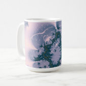 Roze fantasie koffiemok (Voorkant links)