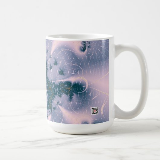 Roze fantasie koffiemok (Rechts)