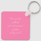  Roze Fantasie Zeemeermin Aangepaste Naam Sleutelhanger (Achterkant)