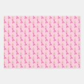 roze fantasie zeemeermin aangepaste verjaardag inpakpapier vel (Voorkant)