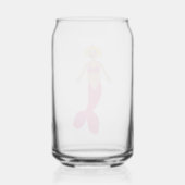 roze fantasie zeemeermin blikvorm glas (Achterkant)