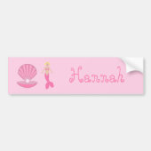  roze fantasie zeemeermin bumpersticker (Voorkant)