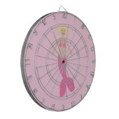 roze fantasie zeemeermin dartbord (Voorkant Links)
