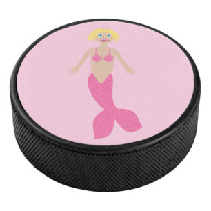 roze fantasie zeemeermin hockey puck