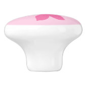  roze fantasie zeemeermin keramische knop (Zijkant)