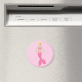  roze fantasie zeemeermin magneet (Insitu (Vaatwasser))