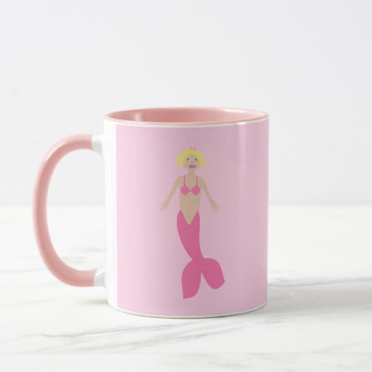  roze fantasie zeemeermin mok (Links)