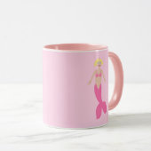  roze fantasie zeemeermin mok (Voorkant rechts)