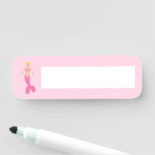 roze fantasie zeemeermin naamplaatje (In situ)