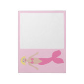 roze fantasie zeemeermin notitieblok (Linkerzijde)