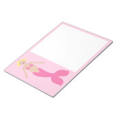 roze fantasie zeemeermin notitieblok (Schuin)