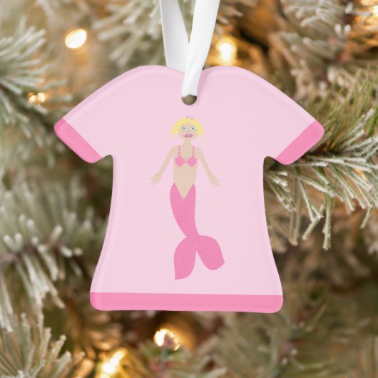  roze fantasie zeemeermin ornament (Boom)