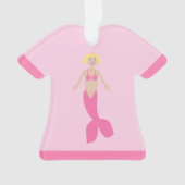  roze fantasie zeemeermin ornament (voorkant)