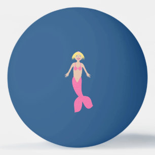 roze fantasie zeemeermin pingpongbal