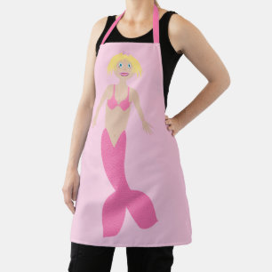  roze fantasie zeemeermin schort