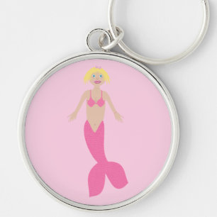  roze fantasie zeemeermin sleutelhanger