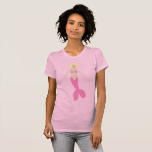roze fantasie zeemeermin t-shirt