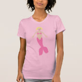  roze fantasie zeemeermin t-shirt (Voorkant)