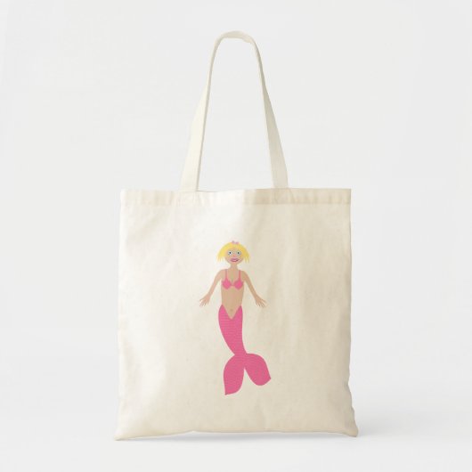  roze fantasie zeemeermin tote bag (Voorkant)