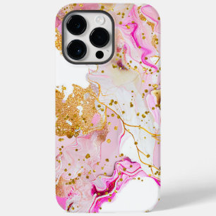 Roze Fantasy Alcohol Ink iPhone 14 Pro Max Hoesje