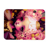 Roze Fantasy Art Magneet (Horizontaal)