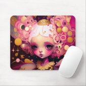 Roze Fantasy Art Muismat (Met muis)