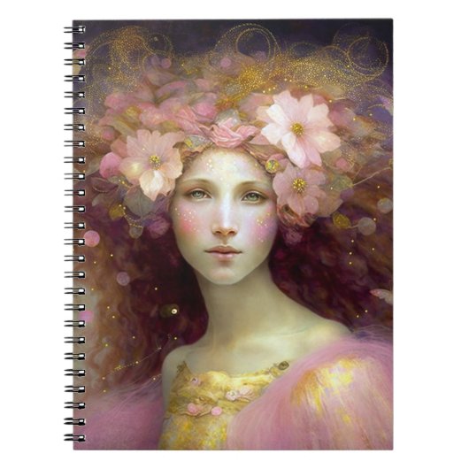 Roze Fantasy Art Notitieboek (Voorkant)