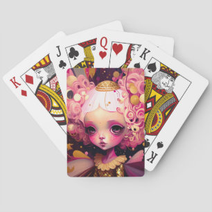 Roze Fantasy Art Pokerkaarten