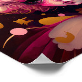 Roze Fantasy Art Poster (Hoek)