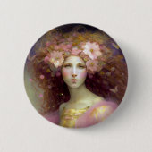 Roze Fantasy Art Ronde Button 5,7 Cm (Voorkant)