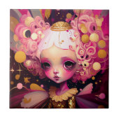 Roze Fantasy Art Tegeltje (Voorkant)