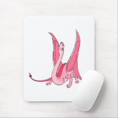  roze fantasy Dragon Muismat (Met muis)