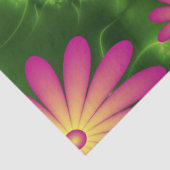 Roze fantasy Flowers Modern Abstract fractal Art Tissuepapier (Detail)