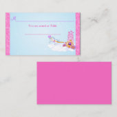 Roze Fantasy Sprookje Receptie Plaats Kaart Plaatskaartje (Voorkant / Achterkant)