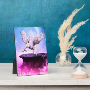 Roze Fantasy Unicorn Fotoplaat