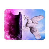 Roze Fantasy Unicorn Magneet (Horizontaal)