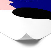 Roze Farmer Pig Poster (Hoek)