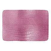 Roze Faux Alligator Animal Print Badmat (Voorkant)
