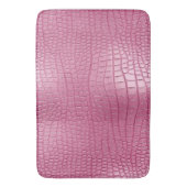 Roze Faux Alligator Animal Print Badmat (Voorkant Verticaal)