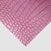 Roze Faux Alligator Animal Print Tissuepapier (Detail)