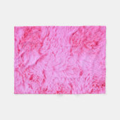 Roze Faux Fur Fleece Deken (Voorkant (Horizontaal))
