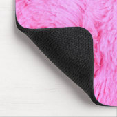 Roze Faux Fur Muismat (Hoek)