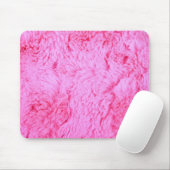 Roze Faux Fur Muismat (Met muis)