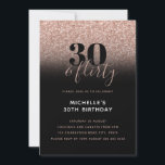 Roze Faux Glitter 30 & Flirty 30th Birthday Kaart<br><div class="desc">Kan volledig worden aangepast aan uw behoeften. © Gorjo Design. Gemaakt voor je via het Zazzle platform. // Op zoek naar overeenkomende objecten? Andere kantoorbenodigdheden uit de set die beschikbaar is in de afdeling "collecties" van mijn winkel. // Hulp nodig bij het aanpassen van uw ontwerp? Heb je andere ideeën?...</div>