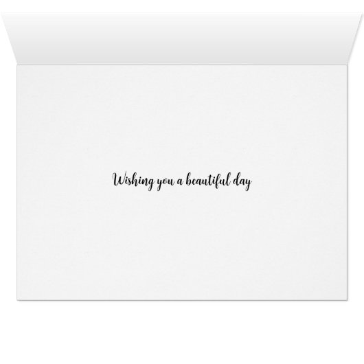 Roze Faux Glitter Architecture Birthday Card (Binenzijde Horizontaal (Onderkant))