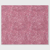 Roze Faux Glitter Cadeaupapier (Vlak)