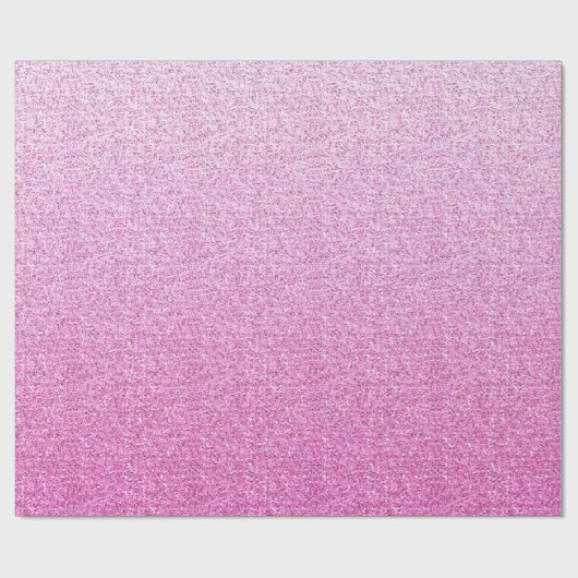 Roze Faux Glitter Cadeaupapier (Vlak)