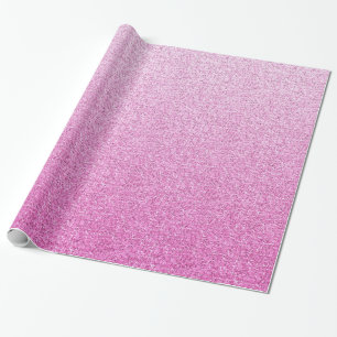 Roze Faux Glitter Cadeaupapier