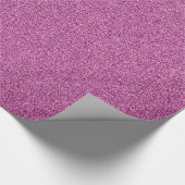 Roze faux glitter cadeaupapier (Hoek)