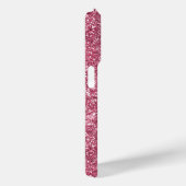 Roze Faux Glitter Case-Mate iPhone Case (Achterkant / Rechts)